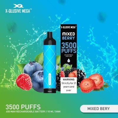 x-qlusive-mega-mixed-berry-3500-puffs